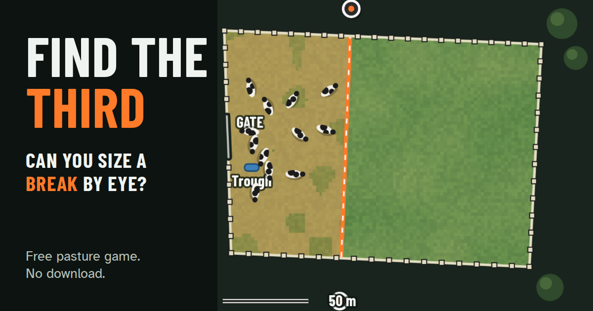 Find the Third: can you size a break by eye? screenshot
